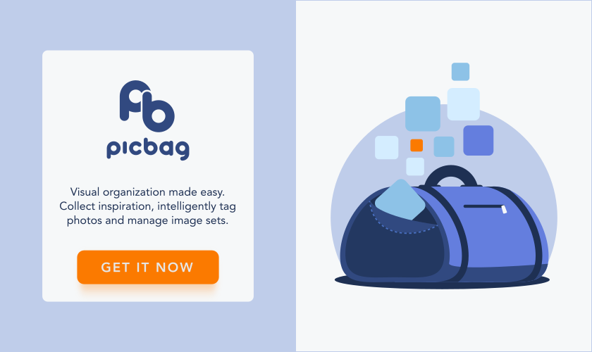 Picbag promo screen